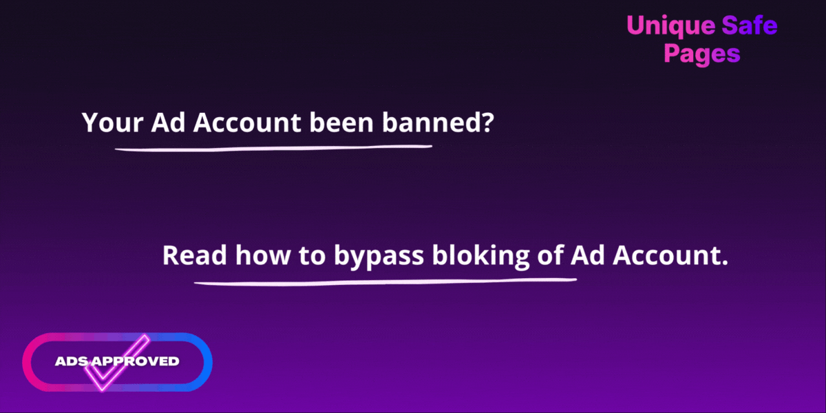 How to bypass blocking of Ad account?